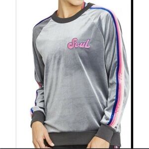 Aviator Nation Soul Cycle velour sweatshirt size M